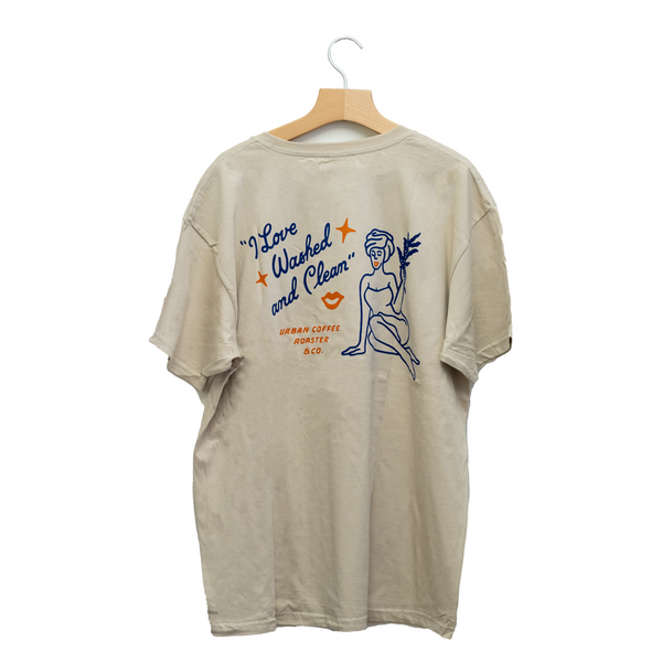 UCR I Love Washed And Clean T-SHIRT FW23 - Urban Coffee Roaster