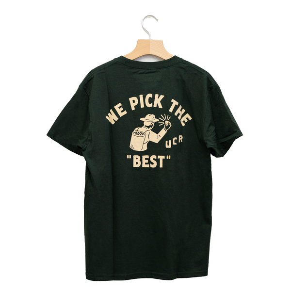 UCR We Pick The Best T-SHIRT (Green) FW23 - Urban Coffee Roaster