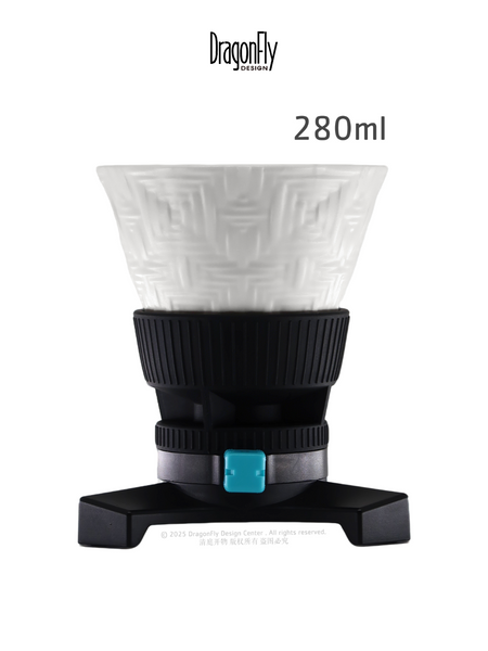 DragonFly Tri-Spin FS Flat Dripper with Stand (280ml)