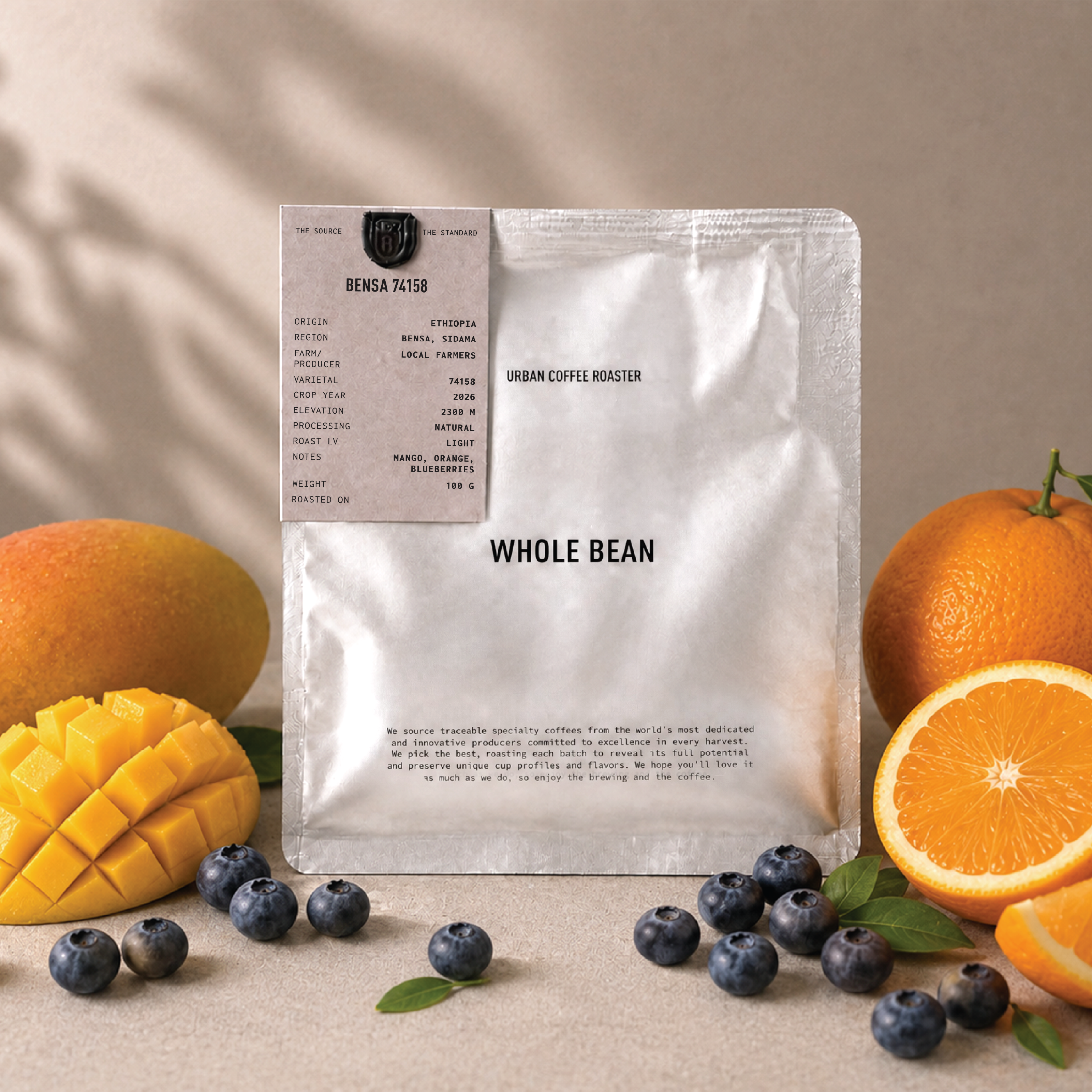 Photo of Ethiopia Sidama Bensa 74158 Natural 100g