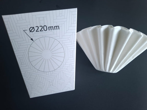 DragonFly Tri-Spin FS Flat Transit 390ml Filter paper (50pcs)