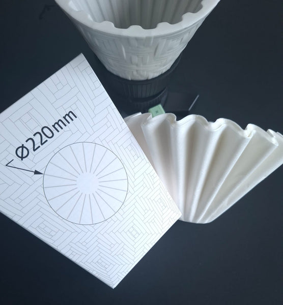 DragonFly Tri-Spin FS Flat Transit 390ml Filter paper (50pcs)