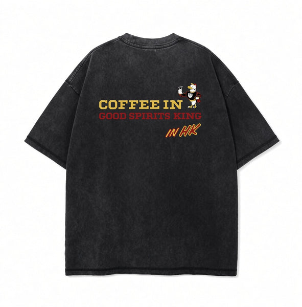 UCR World Coffee in Good Spirits Championship T-SHIRT (WASHED BLACK)
