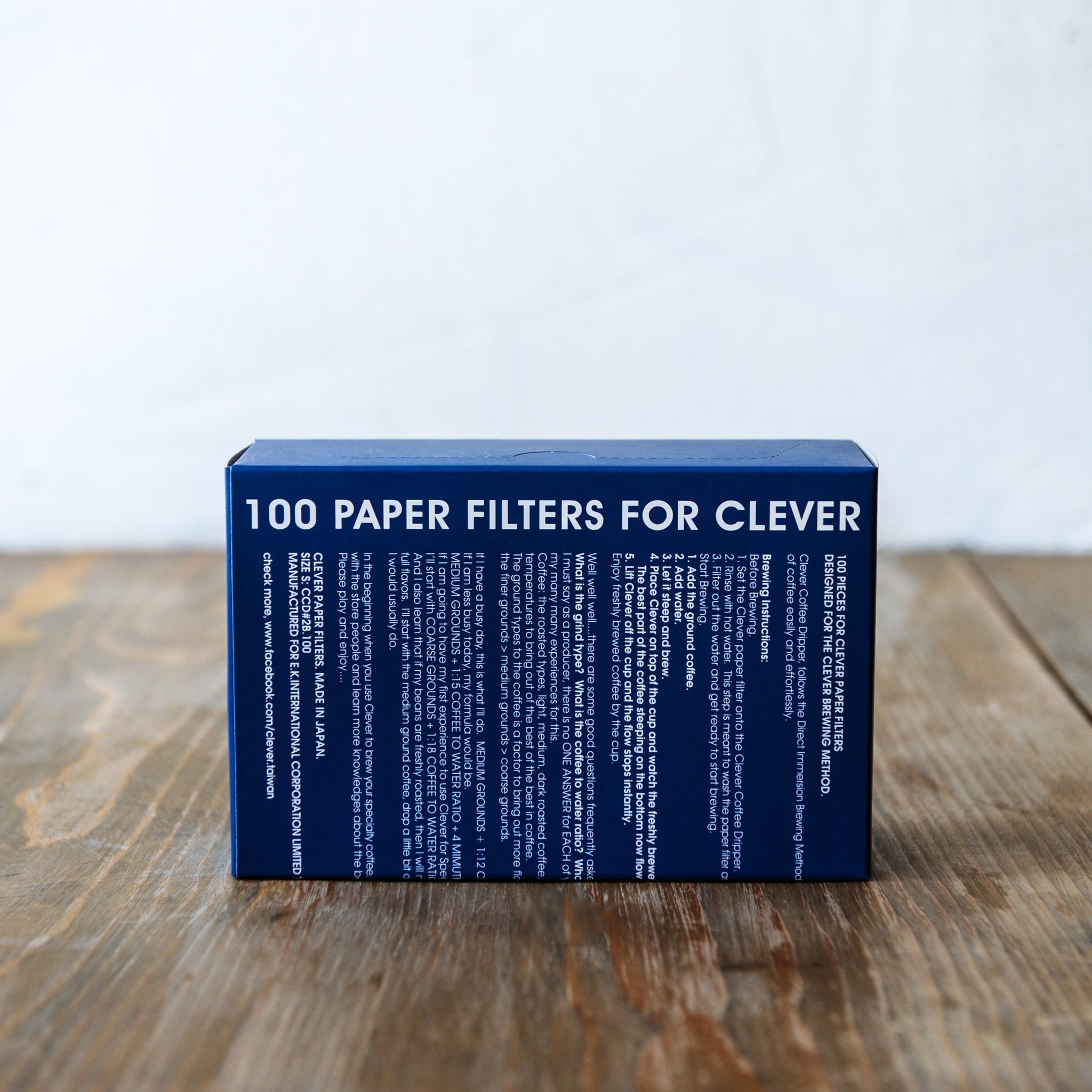 100 Paper Filters for Clever Dripper - Urban Coffee Roaster