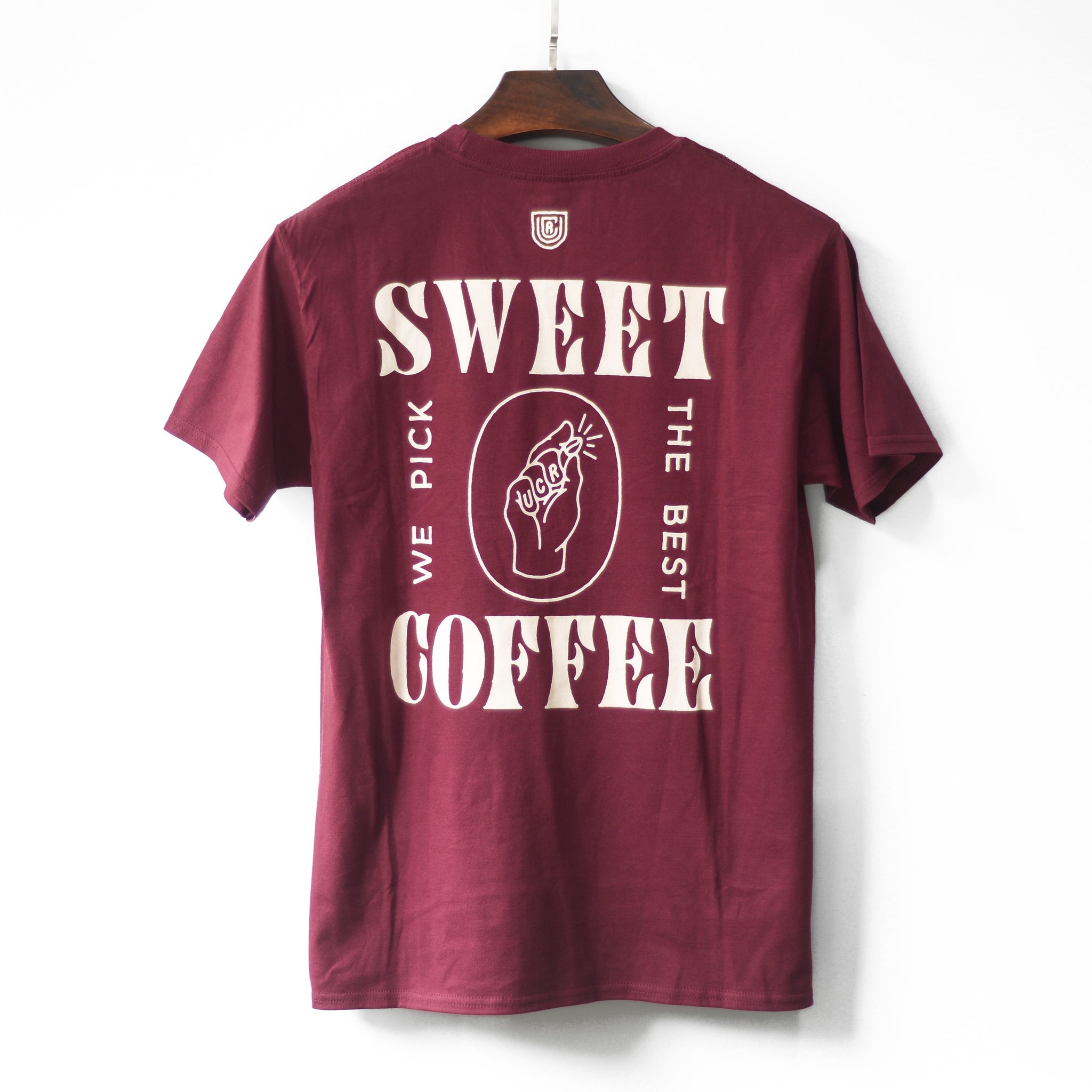 UCR Sweet Coffee T-SHIRT (Maroon) - Urban Coffee Roaster
